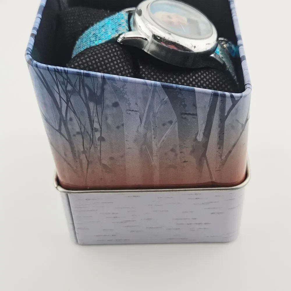 Frozen II Elsa Character Watch Digital Time Blue Sparkle Band Princess Snow Ice